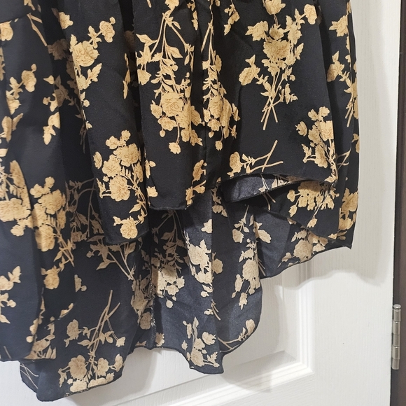 Boutique Black & Gold Floral High-Low Dress – NWT - Picture 9 of 12